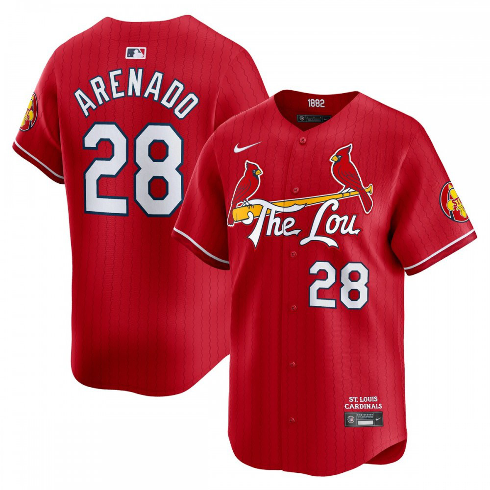 Nolan Arenado St. Louis Cardinals 2024 City Connect Limited Player Jersey - Red-Pro Kit Vault | Brand New 26/27 Sports Jerseys